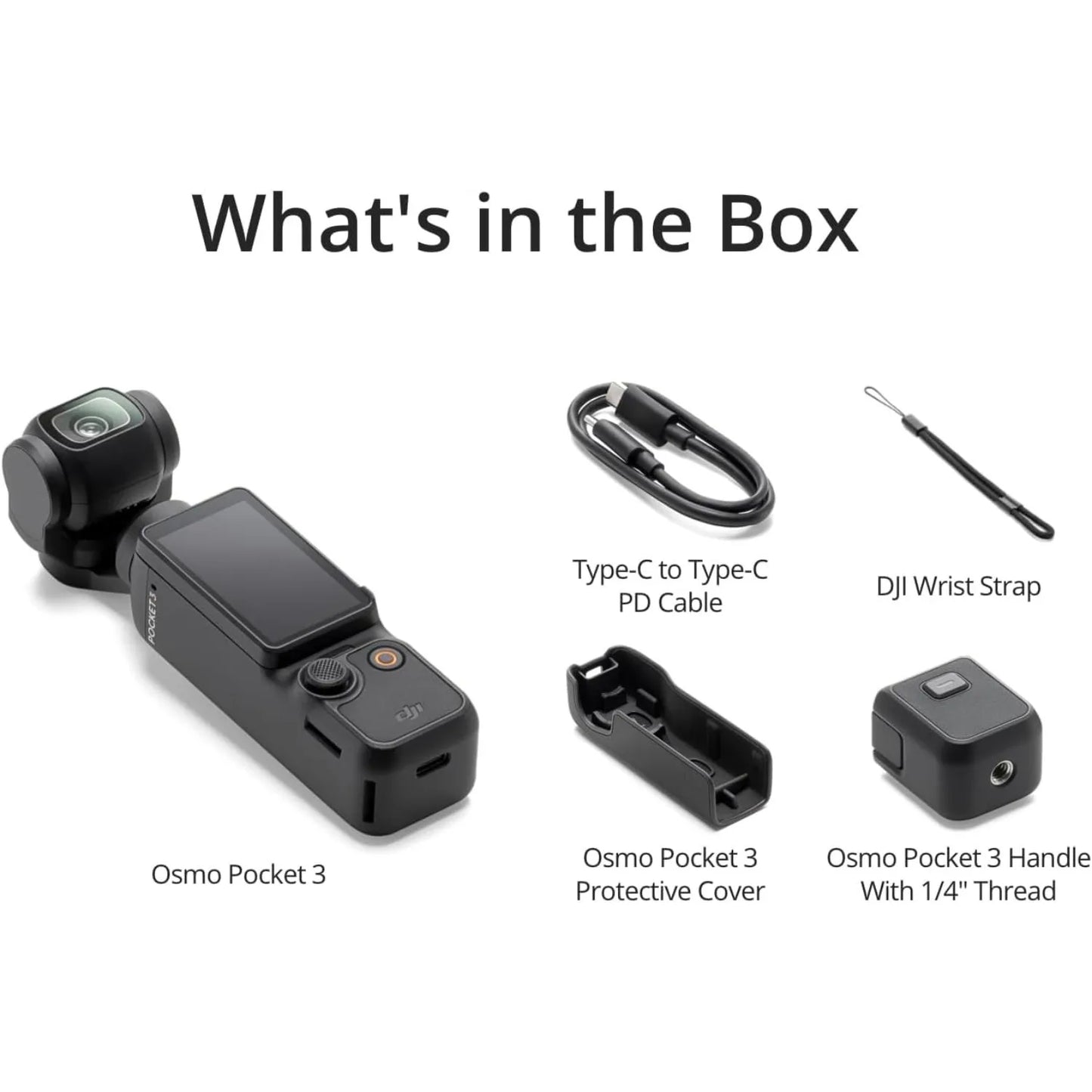 DJI Osmo Pocket 3 4K Vlog Camera with 1-Inch CMOS, 120fps Slow Motion, 3-Axis Stabilizer, Quick Focus & Smart Tracking