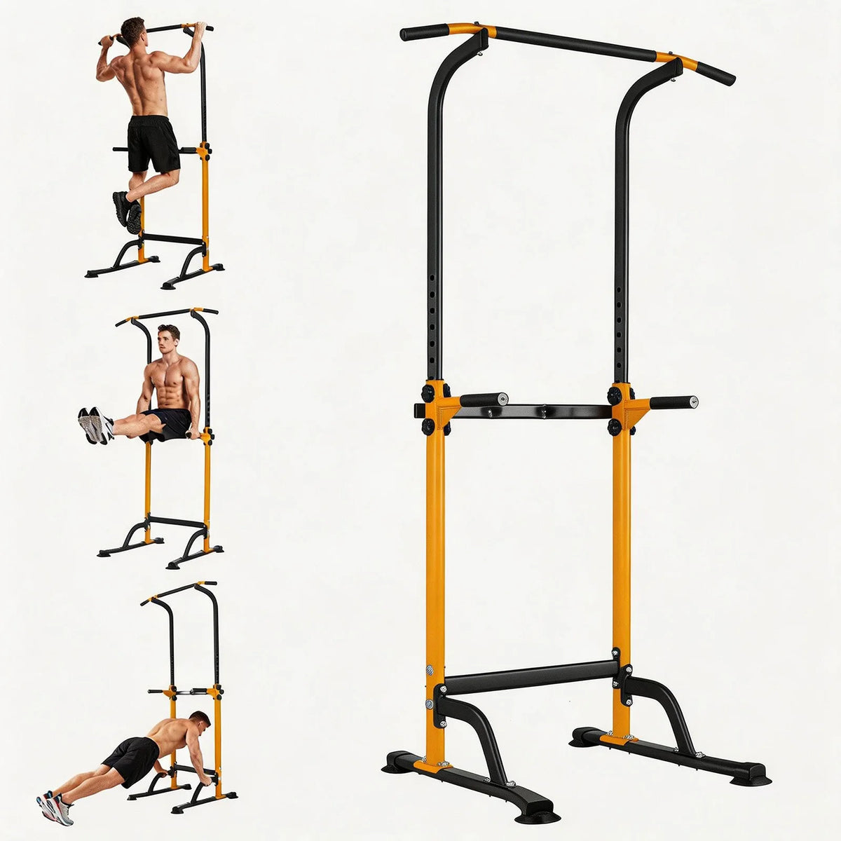HiMISS Power Tower Dip Station Pull Up Bar Home Gym