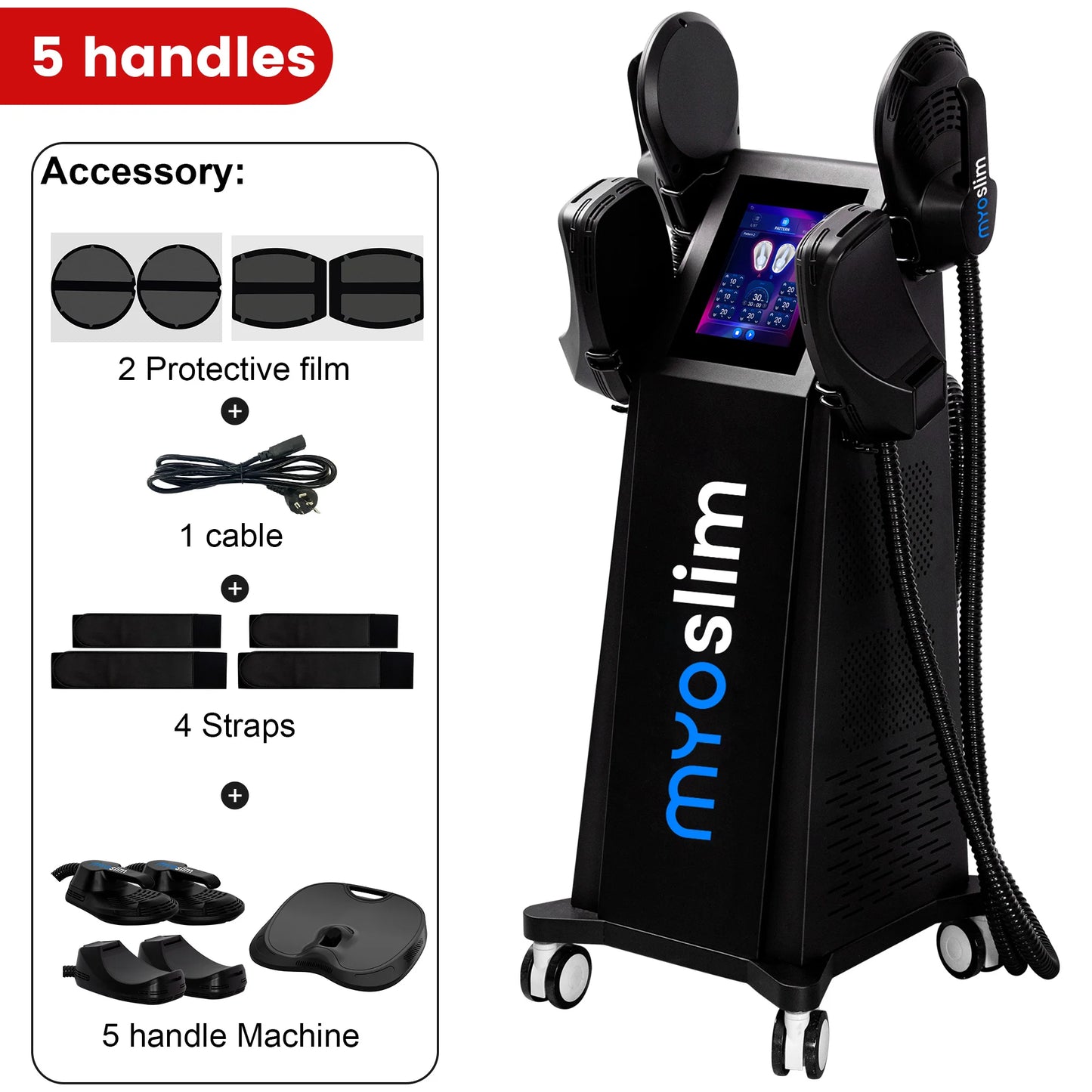 Myoslim 6500W 15T 200HZ EMS Neo RF Nova Body Sculpting Machine For Muscle Development Fat Burning Weight Loss Muscle Stimulation