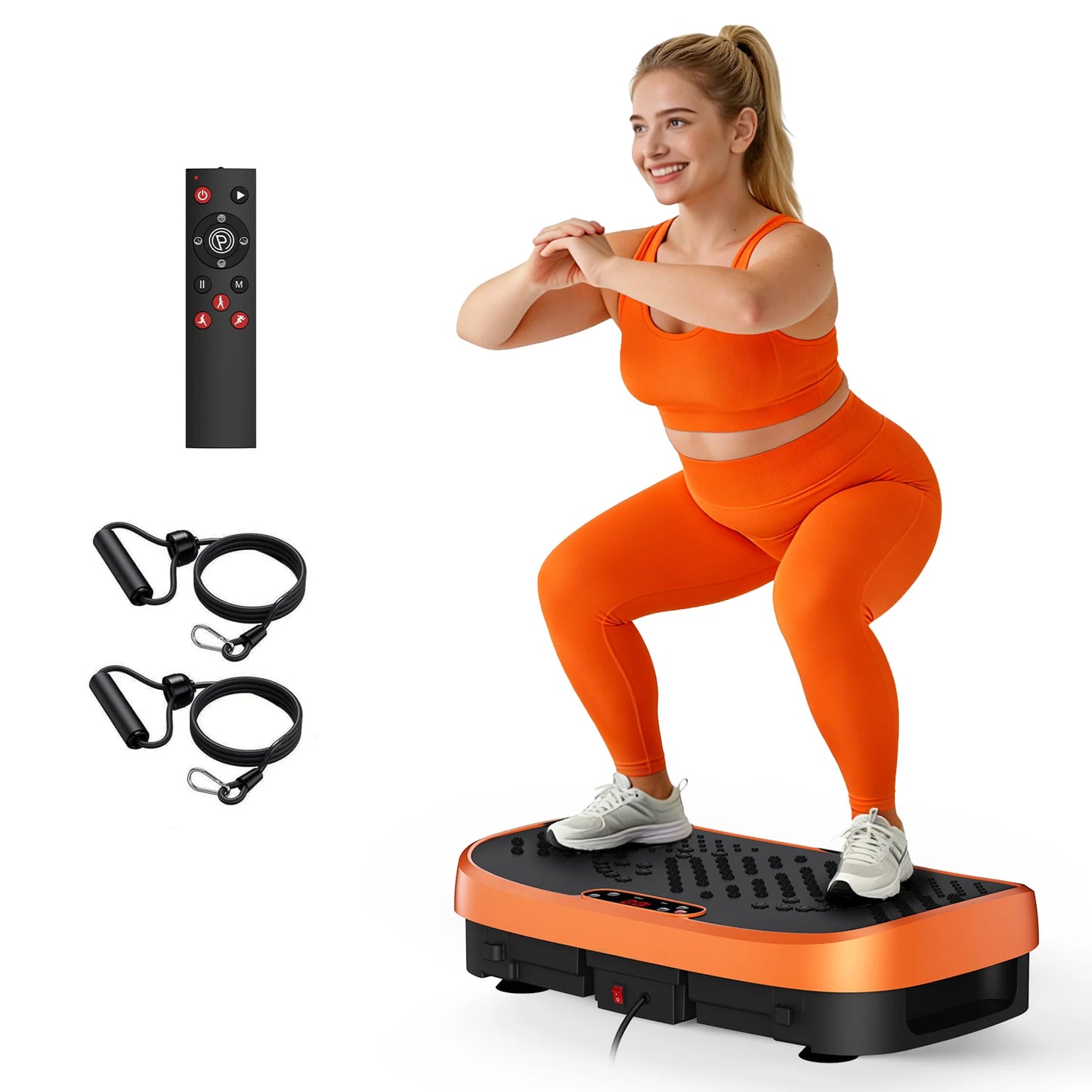 Magnetic Vibration Plate Exercise Machine Fat Burning 120 Levels 330lbs Portable Quiet Home Fitness APP Control Workout Platform for Home Gym Body Shaping Gift for Women Men