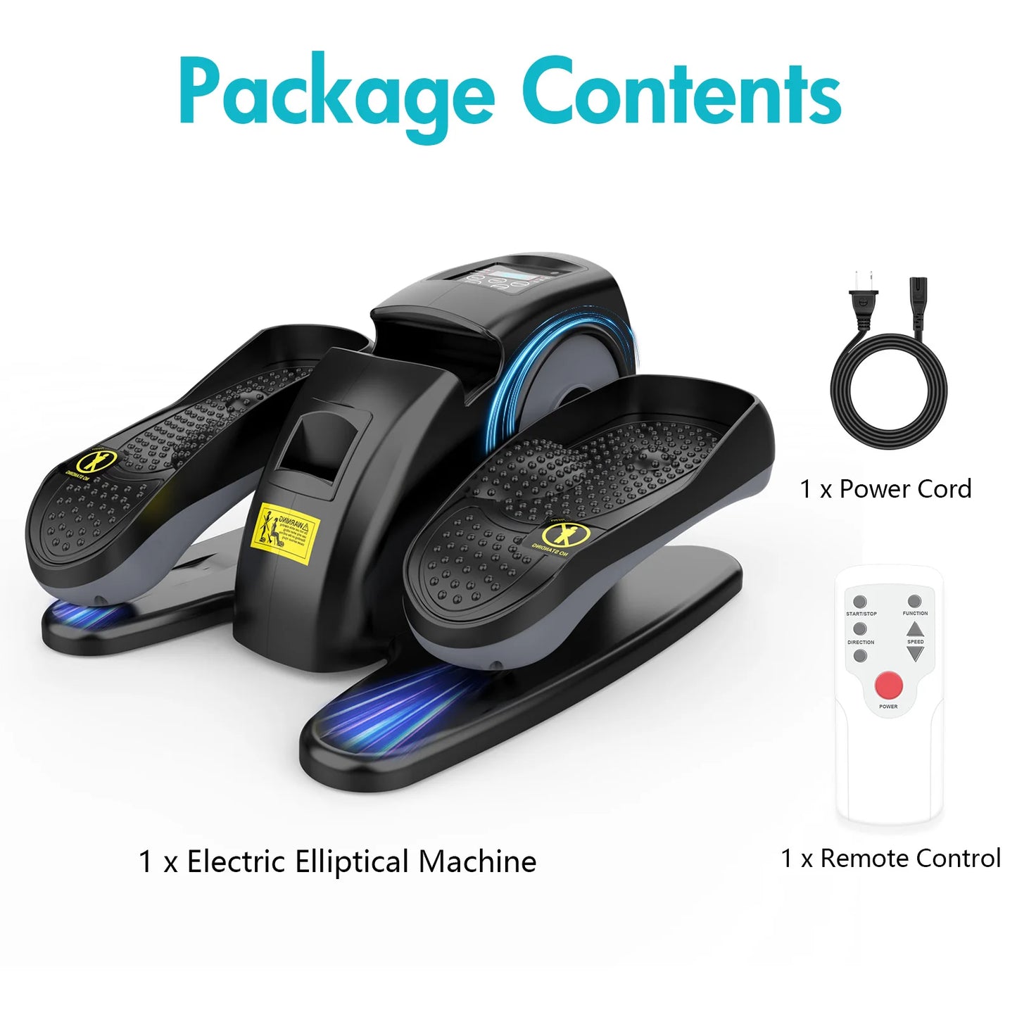 Gamewiu Under Desk Elliptical Pedal Exerciser Multifunction Mini Trainer
