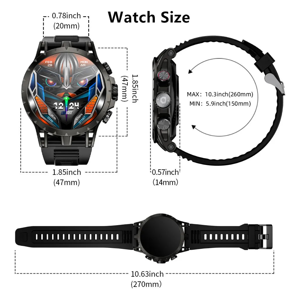 LOKMAT Android Smartwatch Phone With AMOLED Screen And 4G