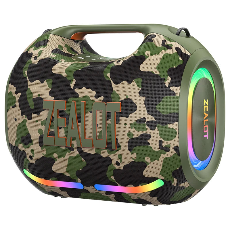 Zealot Portable Bluetooth Speaker With Subwoofer And Waterproof Design