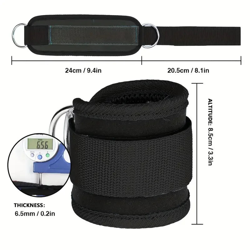 Elastic Ankle Resistance Band Set For Leg And Glute Workouts