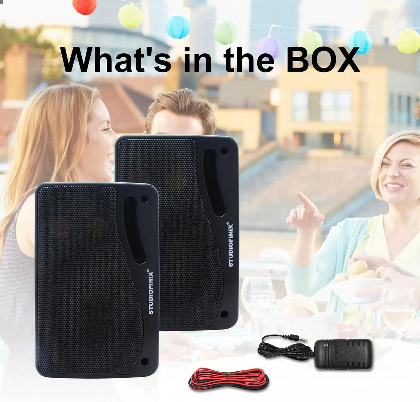 STUDIOFINIX Waterproof Outdoor Bluetooth Speakers 300W