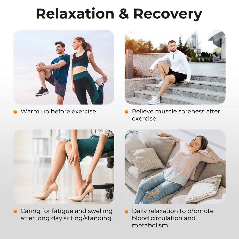 Nekteck Leg Compression Massager with Heat, Air Compression Boots for Circulation Pain Relief Christmas Gifts