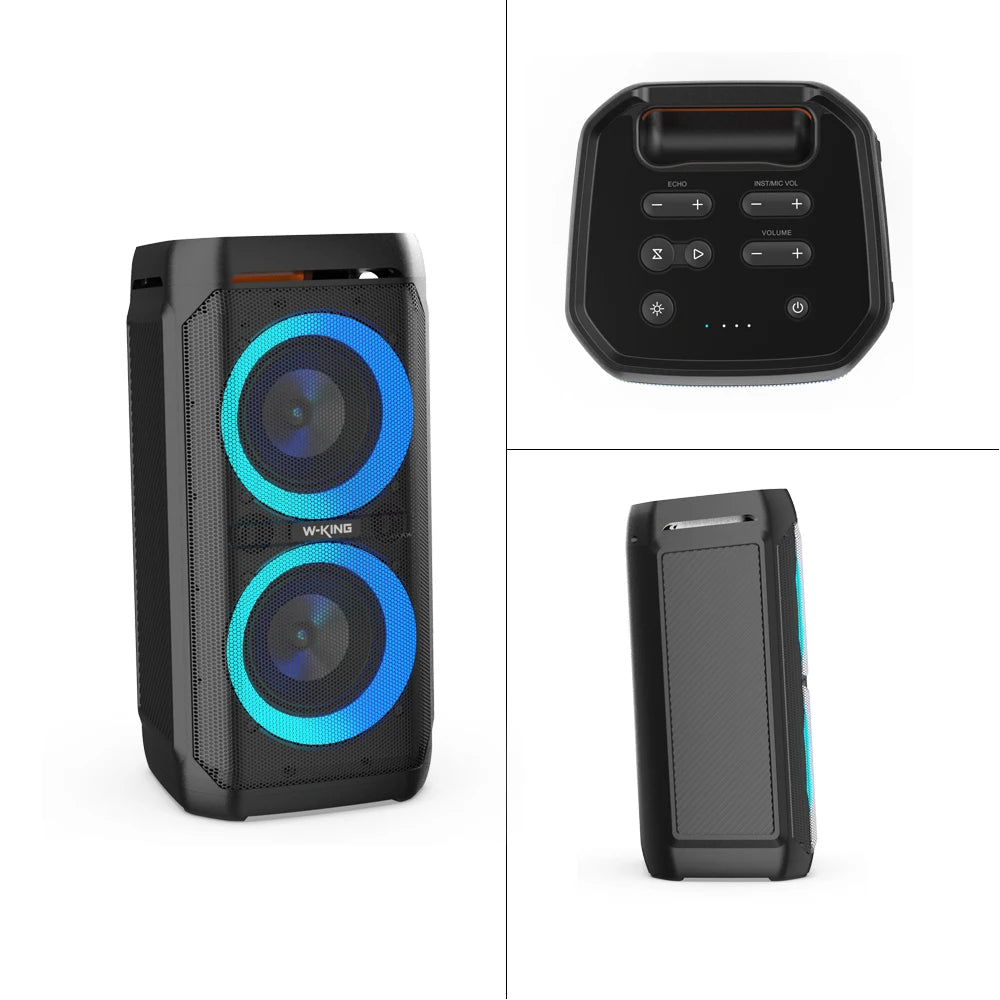 W-KING T11 100W RMS Bluetooth Speakers, IPX6 Waterproof, BT 5.3 Portable Party Boombox Wireless Deep Bass