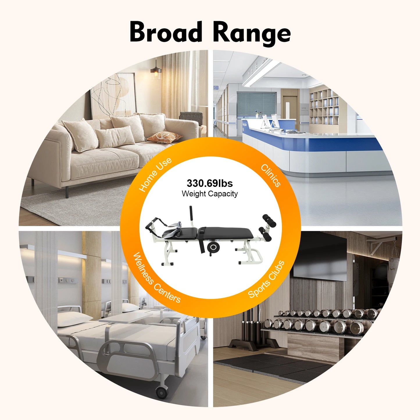 Back Stretch Bench Multifunctional Cervical Traction Device