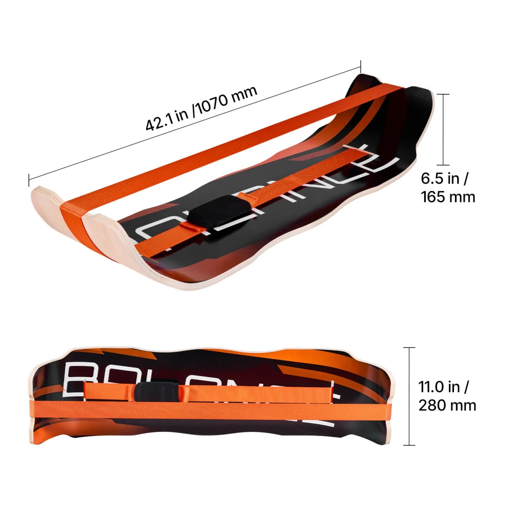Wooden Wobble Balance Board for Core Training and Desk Exercise