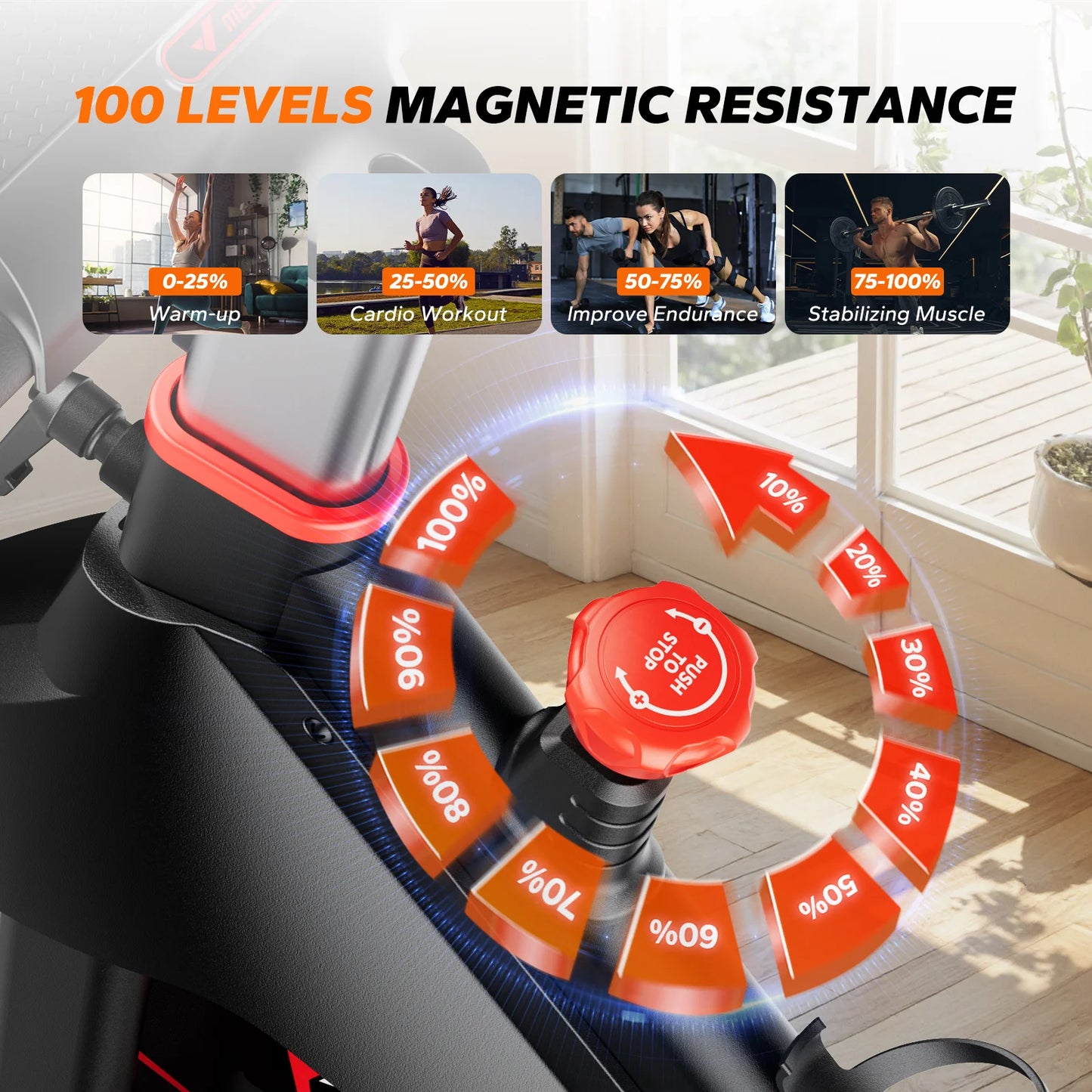 MERACH Exercise Bike Indoor Cycling Fitness Equipment