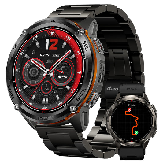 KOSPET Tank T3 Ultra 2 GPS Smartwatch IP69K Waterproof AMOLED