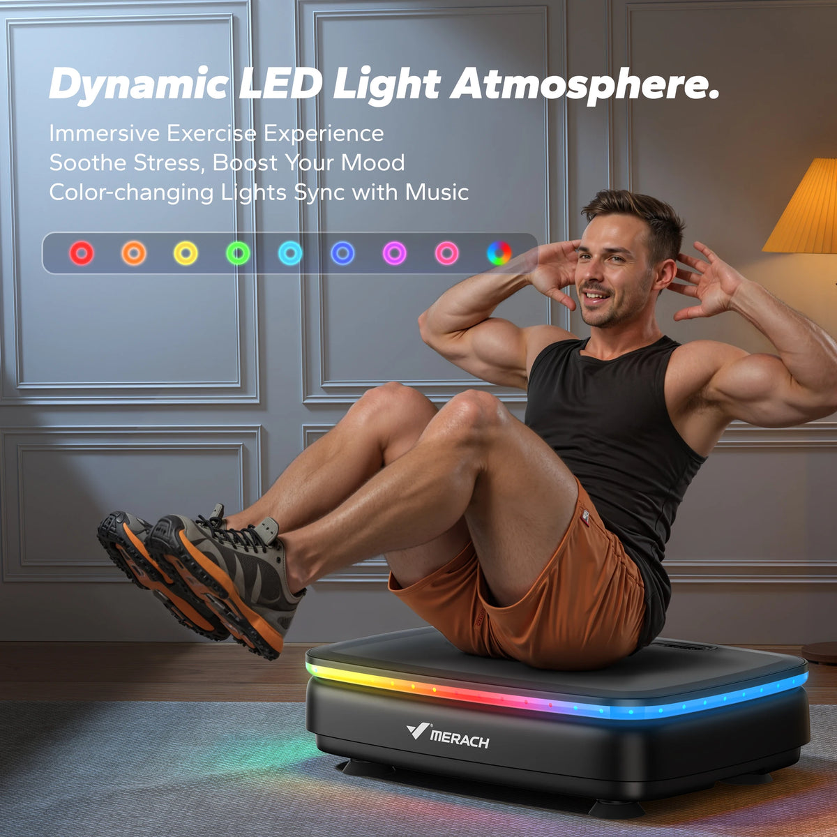 MERACH Vibration Plate Exercise Machine, Vibration Plate Lymphatic Drainage