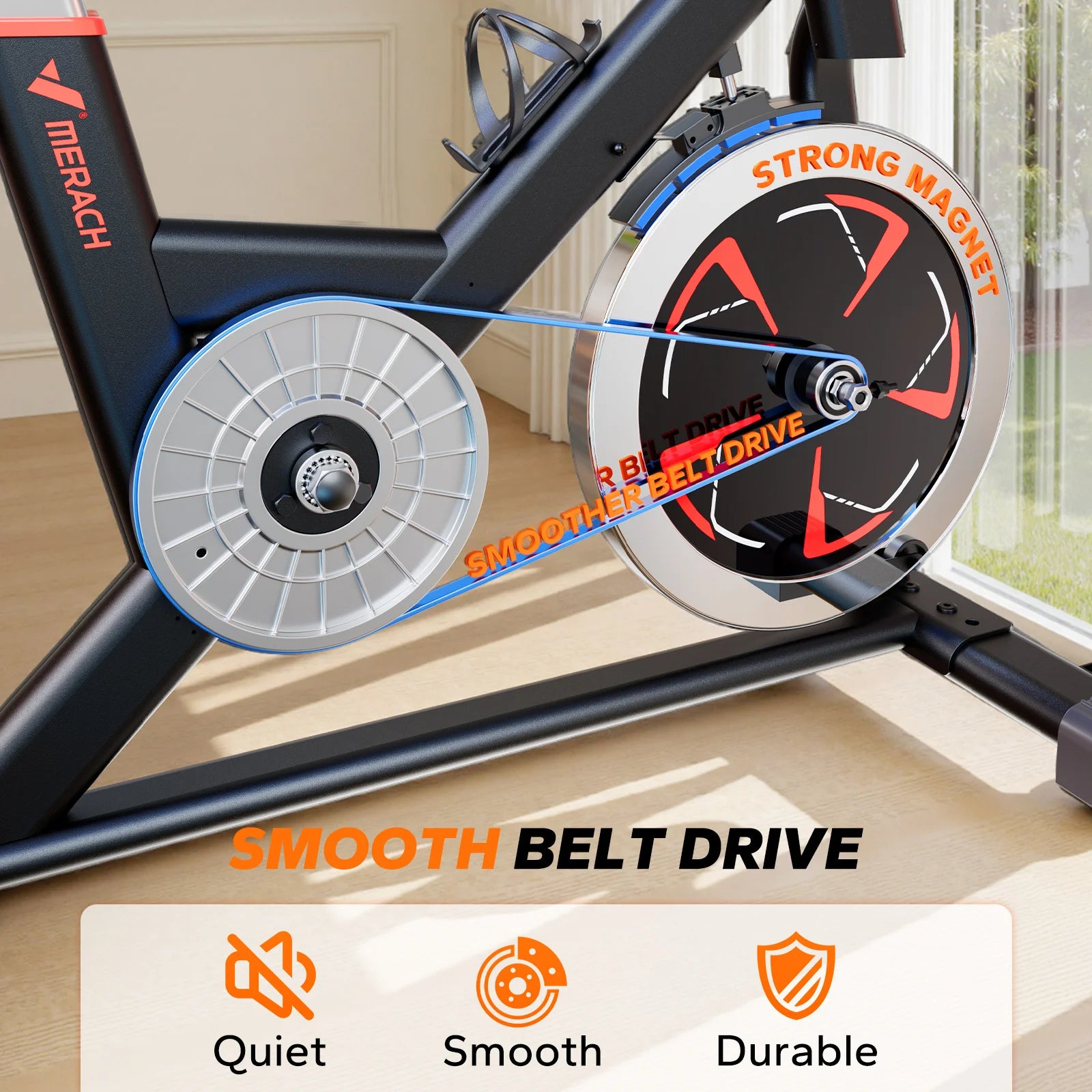 MERACH Exercise Bike Indoor Cycling Fitness Equipment