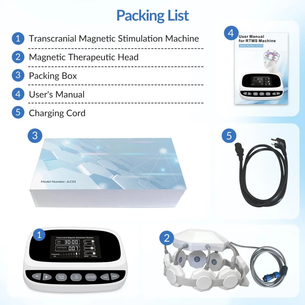 Brain Stimulation Machine rTMS Parkinson Depression Insomnia Stroke Recovery PTSD OCD Neurological Disorder