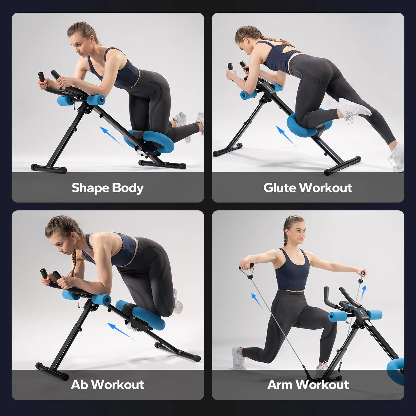 Merach Adjustable Abdominal Exercise Machine With Foldable Design