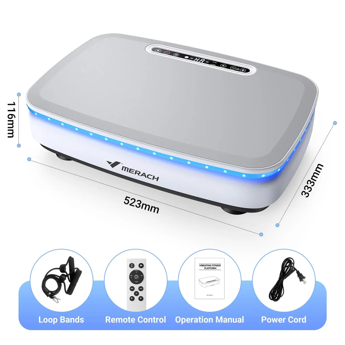 MERACH Vibration Plate Exercise Machine, Vibration Plate Lymphatic Drainage