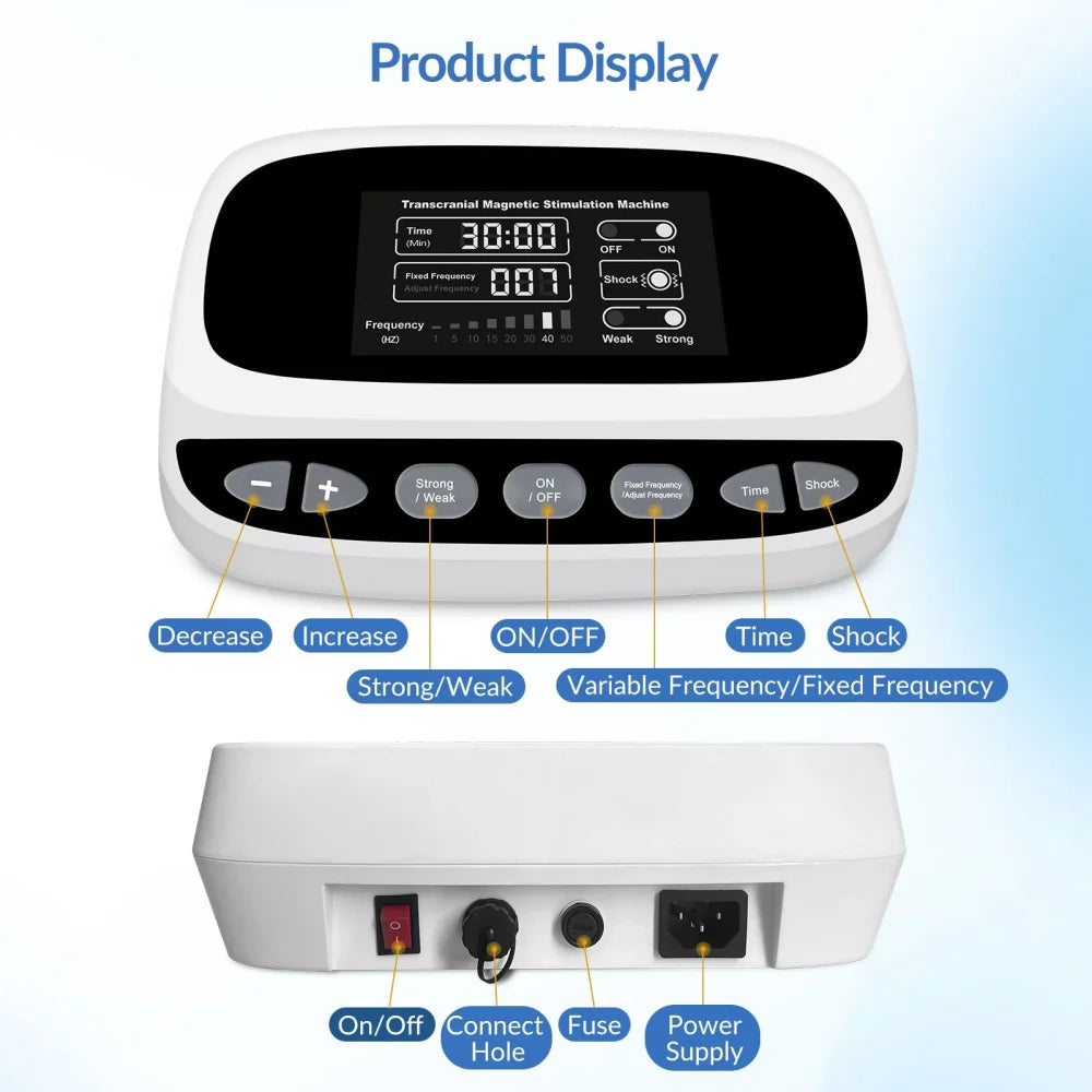 Brain Stimulation Machine rTMS Parkinson Depression Insomnia Stroke Recovery PTSD OCD Neurological Disorder