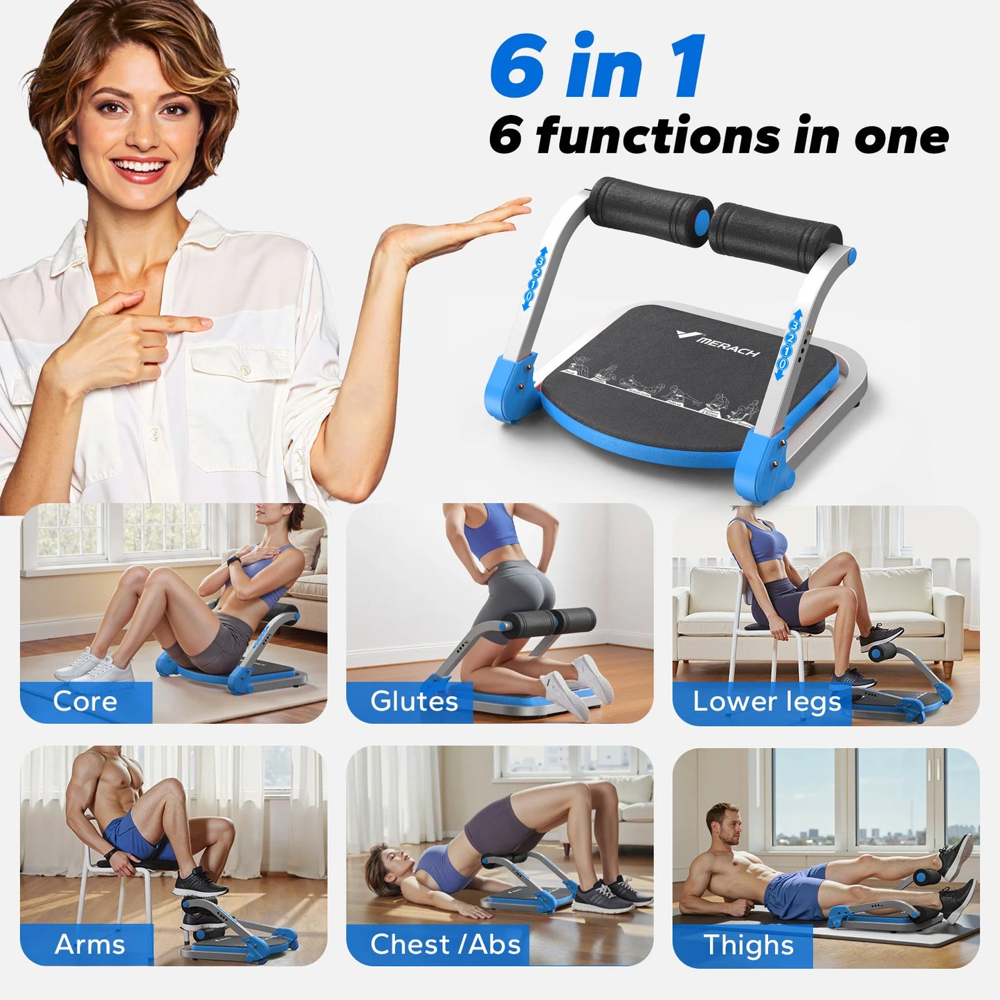 MERACH Ab Machine Abdominal Trainer
