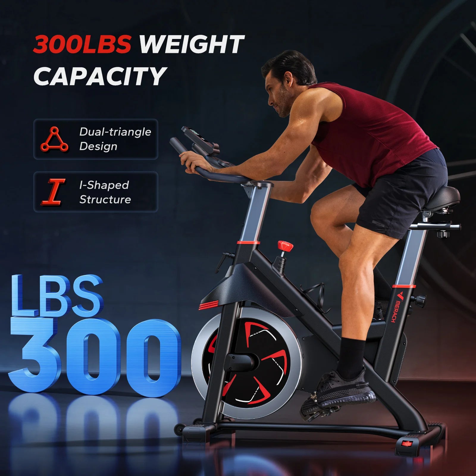 MERACH Exercise Bike Indoor Cycling Fitness Equipment