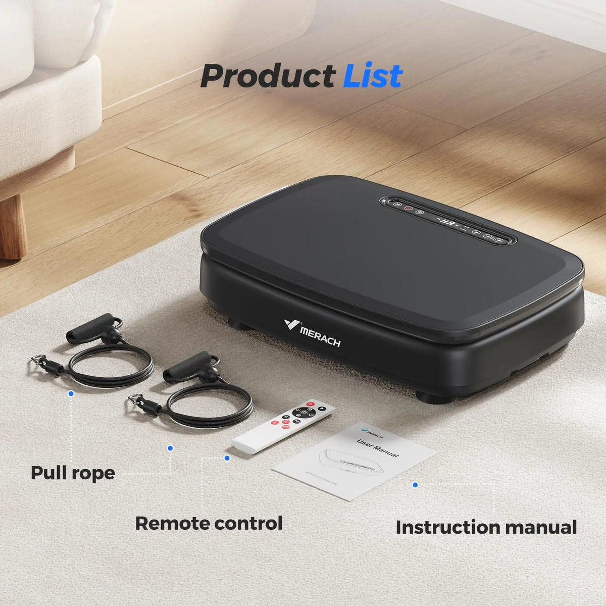MERACH Vibration Plate Exercise Machine, Vibration Plate Lymphatic Drainage