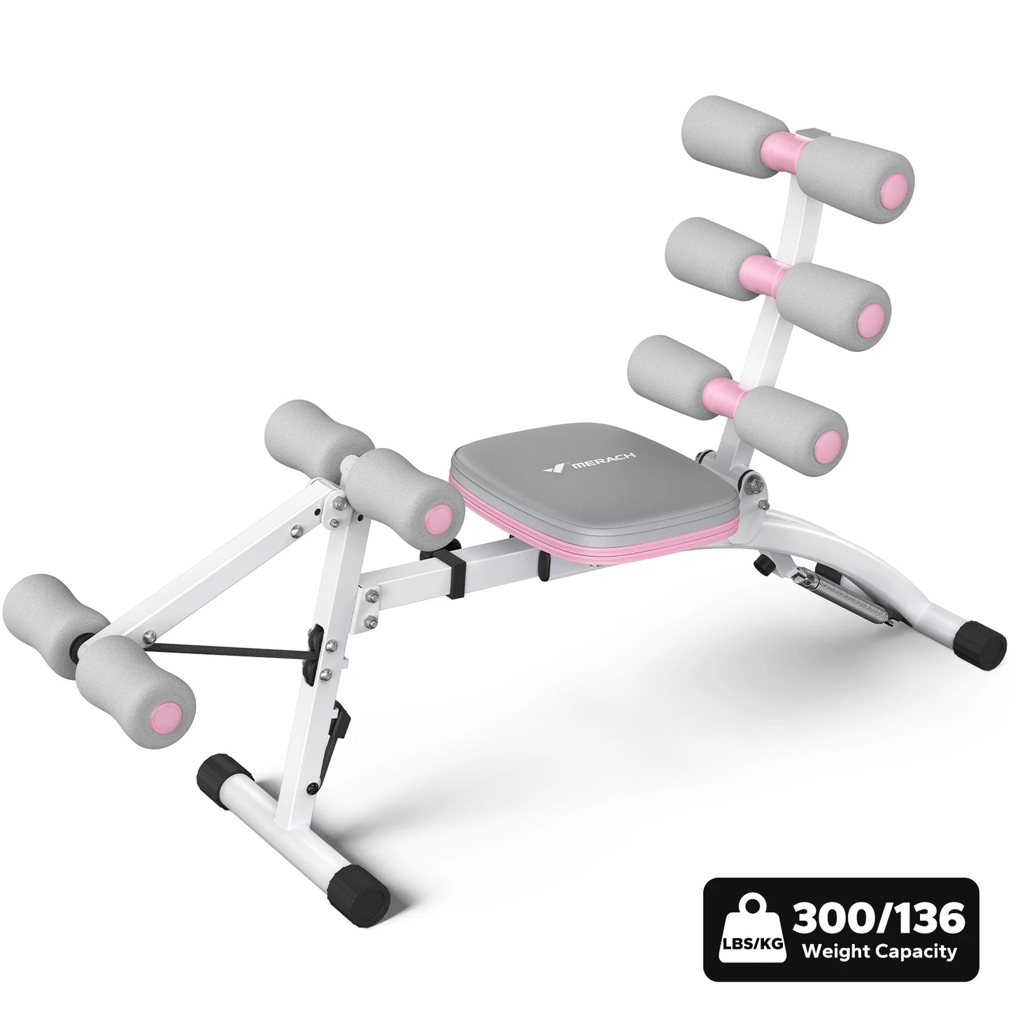 MERACH Ab Machine Adjustable Ab Trainer Workout Bench