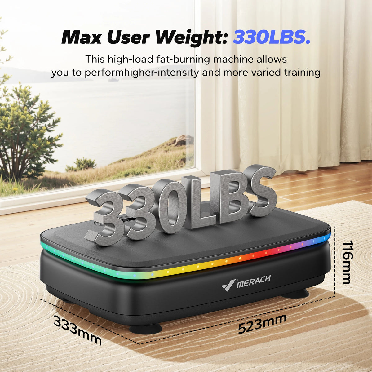 MERACH Vibration Plate Exercise Machine, Vibration Plate Lymphatic Drainage
