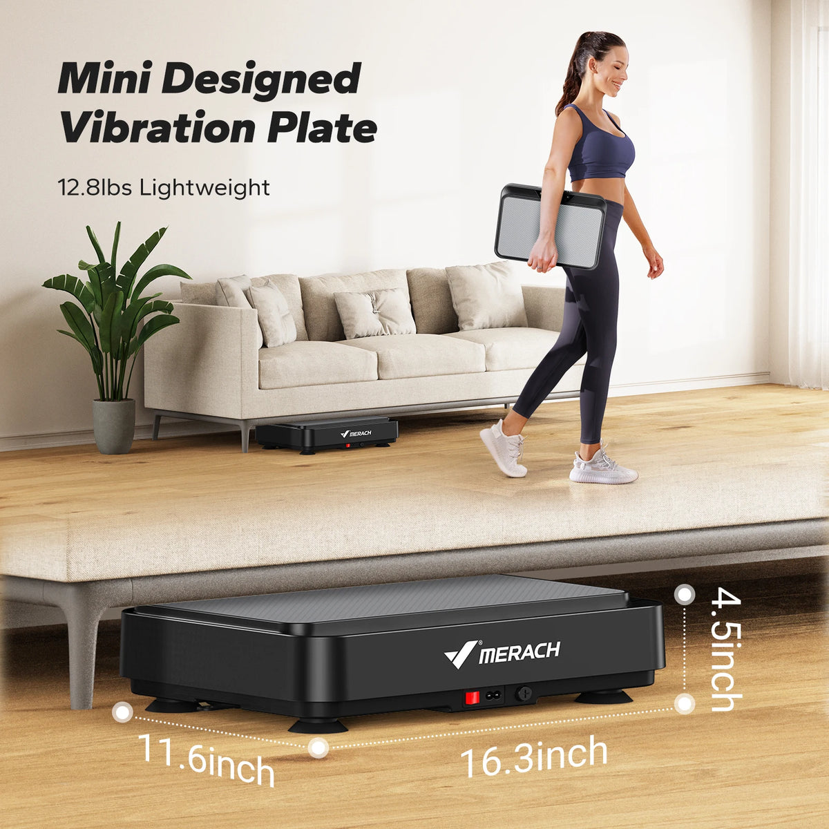 MERACH Vibration Plate Exercise Machine for Full Body Fitness
