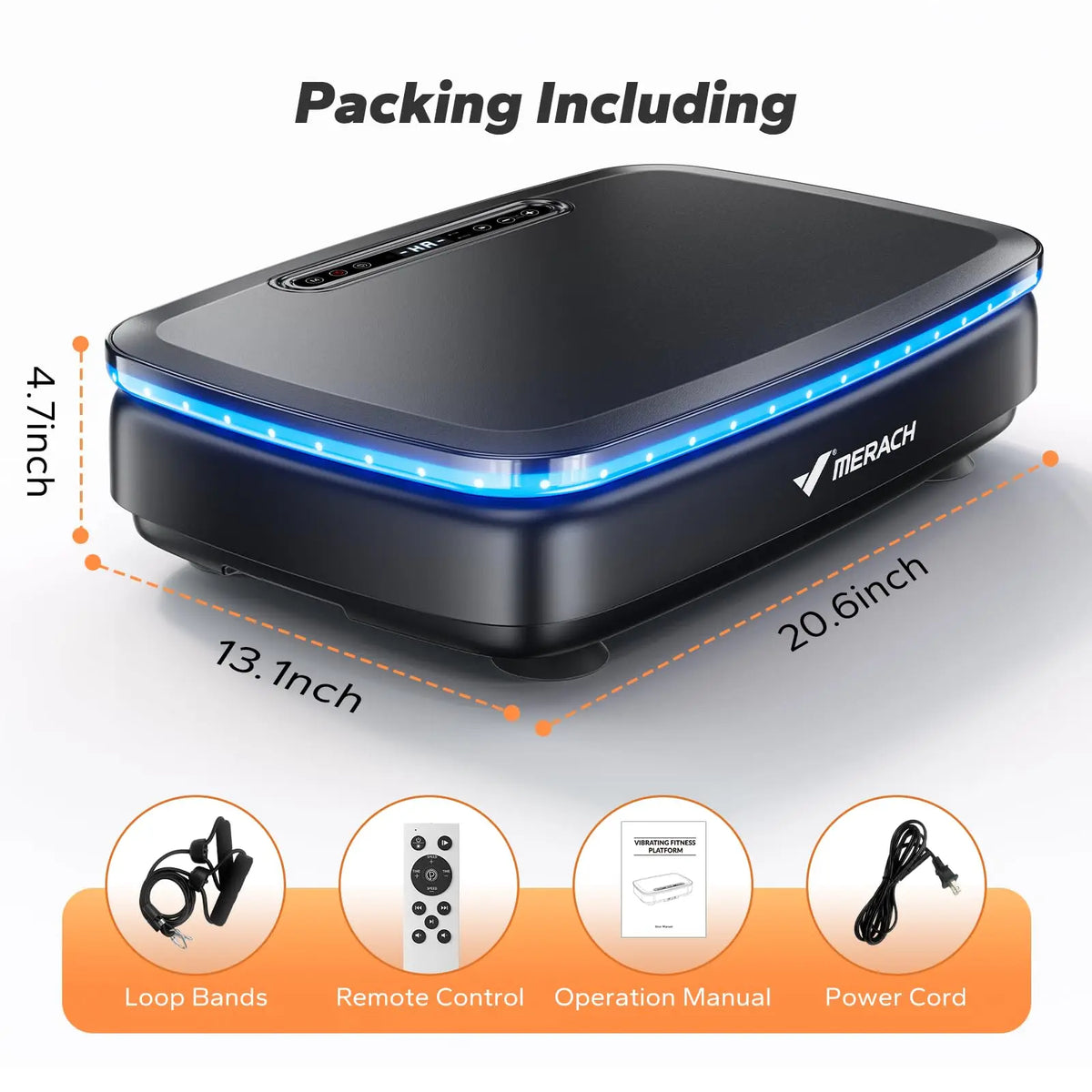 MERACH Vibration Plate Exercise Machine, Vibration Plate Lymphatic Drainage