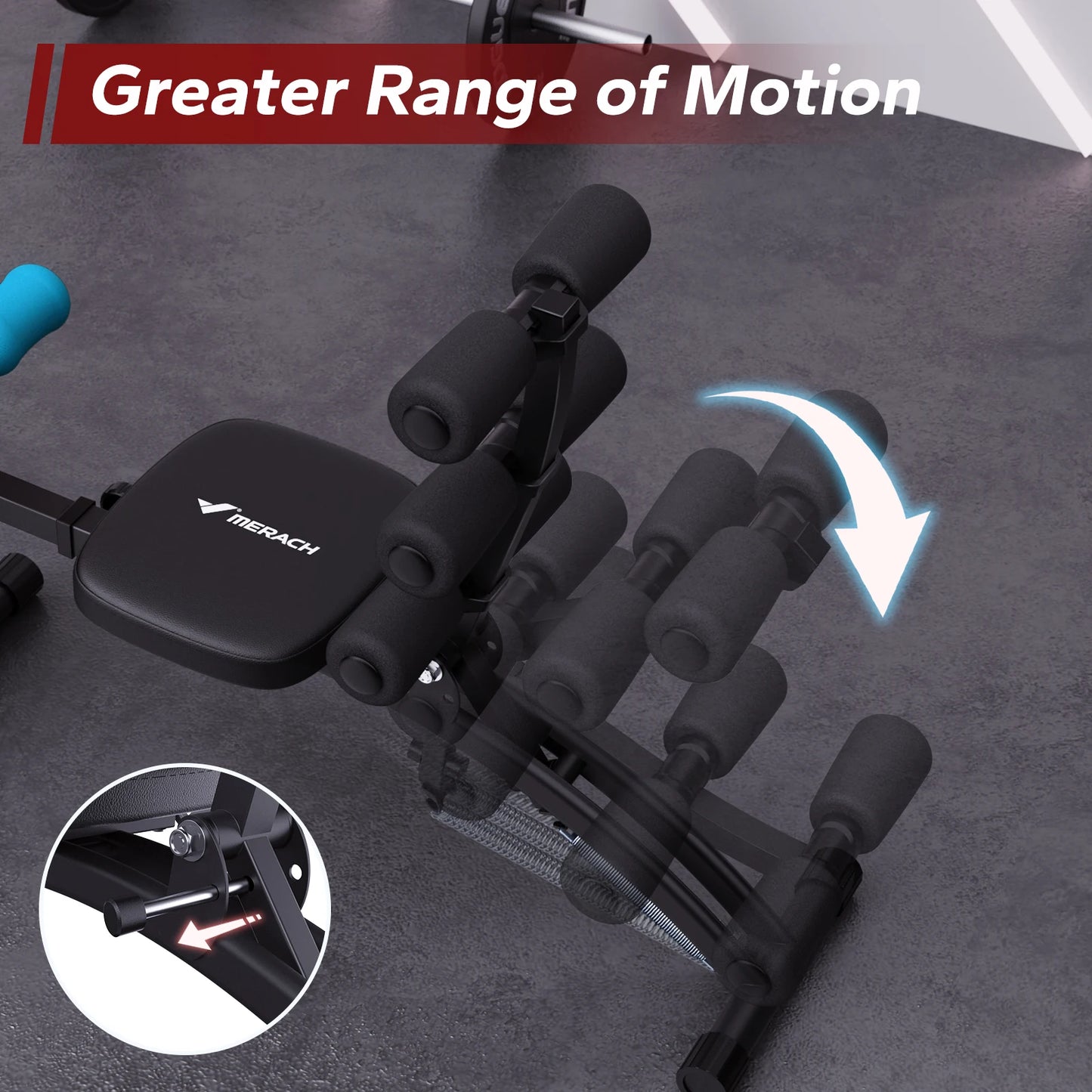 MERACH Ab Machine Adjustable Ab Trainer Workout Bench
