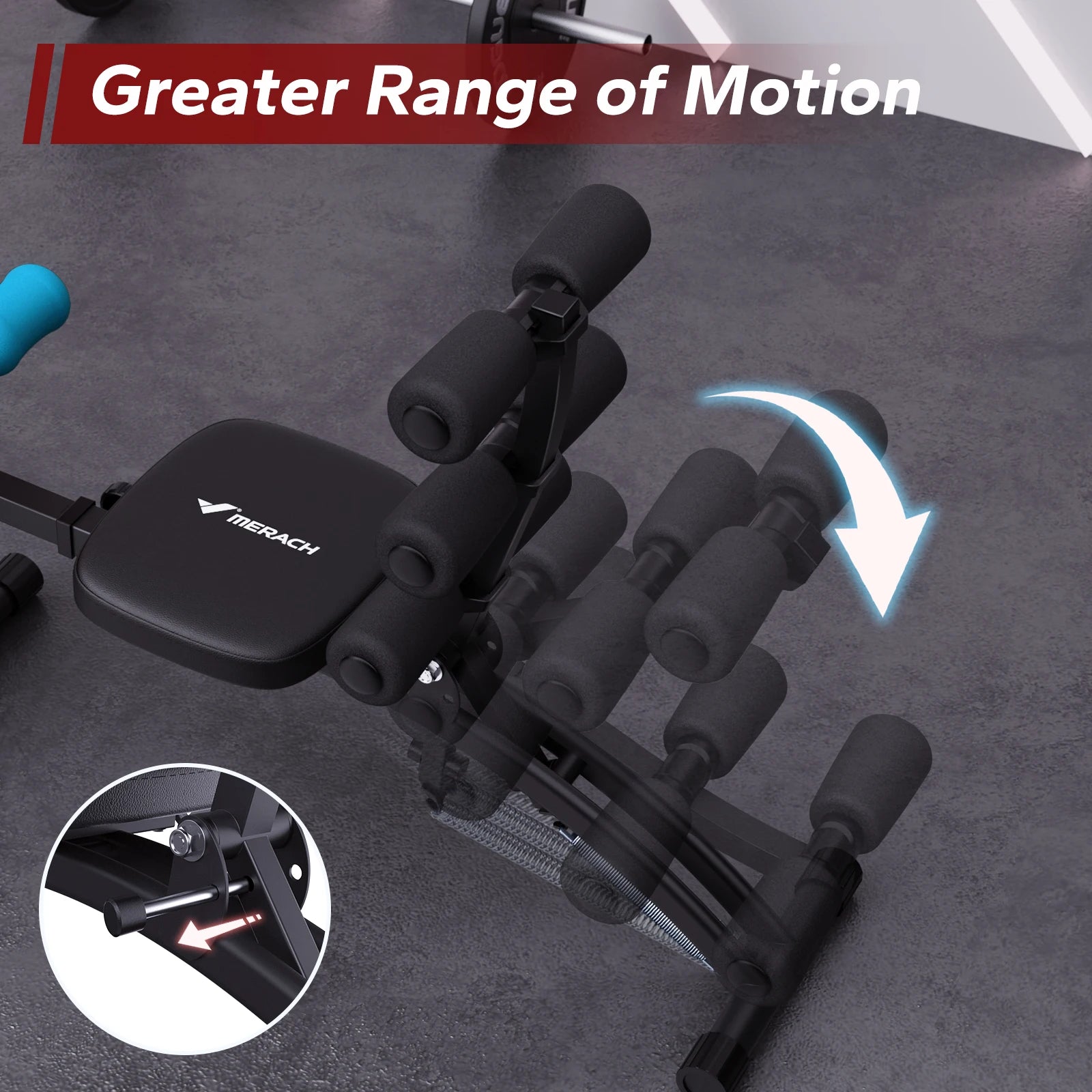 MERACH Ab Machine Adjustable Ab Trainer Workout Bench