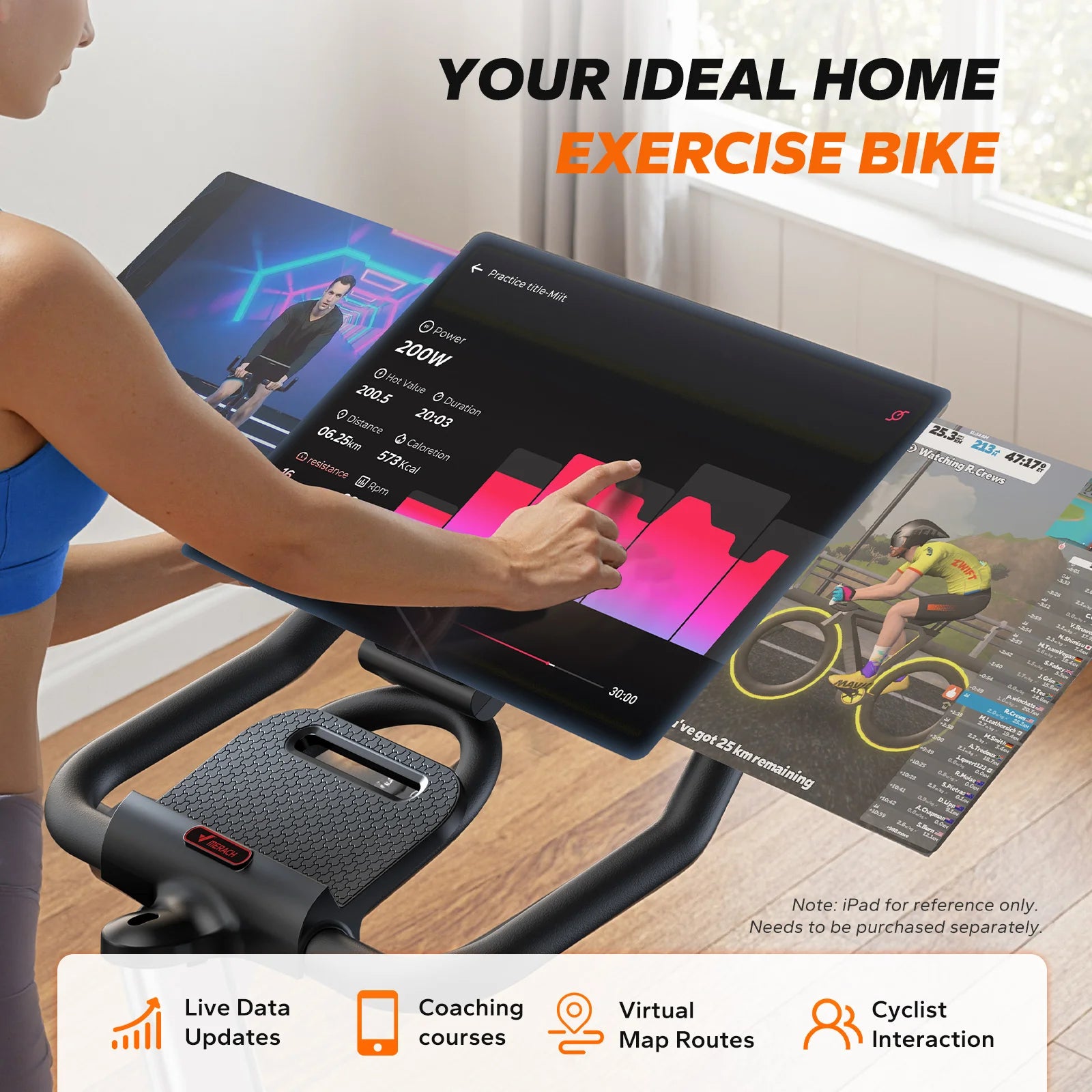 MERACH Exercise Bike Indoor Cycling Fitness Equipment