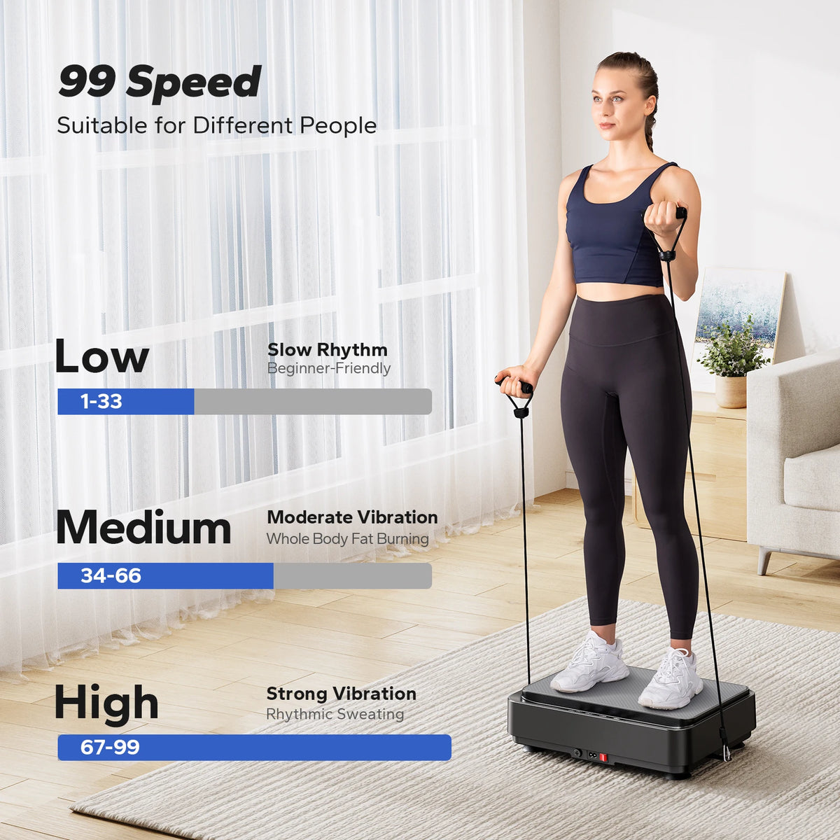 MERACH Vibration Plate Exercise Machine for Full Body Fitness