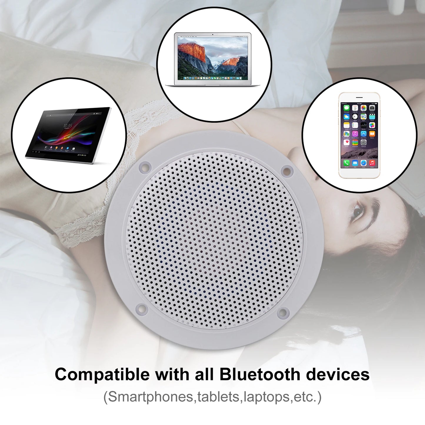 Herdio Marine Bluetooth Speaker Set 160W Waterproof Outdoor Audio