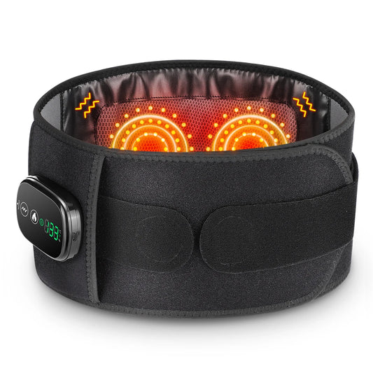 Heating Vibration Massager Belt with Red Light
