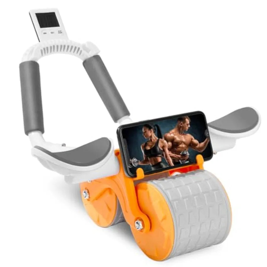Ab Roller Wheel Exercise Set With Knee Mat And Timer