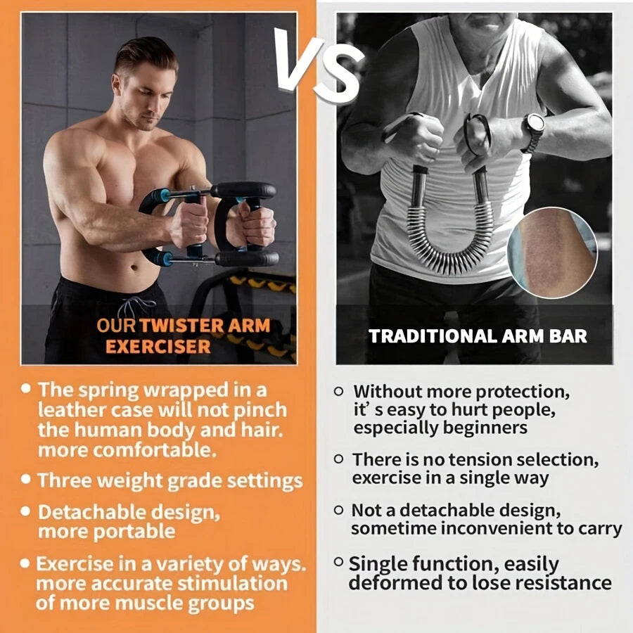 U Shaped Power Twister Bar, Hand Gripper Arm Training Equipment