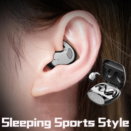 SHUKE Ultra Thin Sleep Headphones Bluetooth 5.3 Invisible Earbuds Waterproof