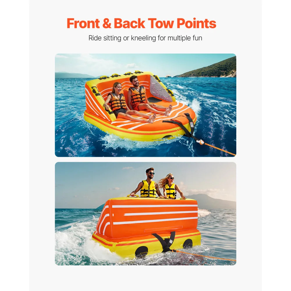 Towable Inflatable Boat With UV Resistant Build And Foldable Quick Inflation