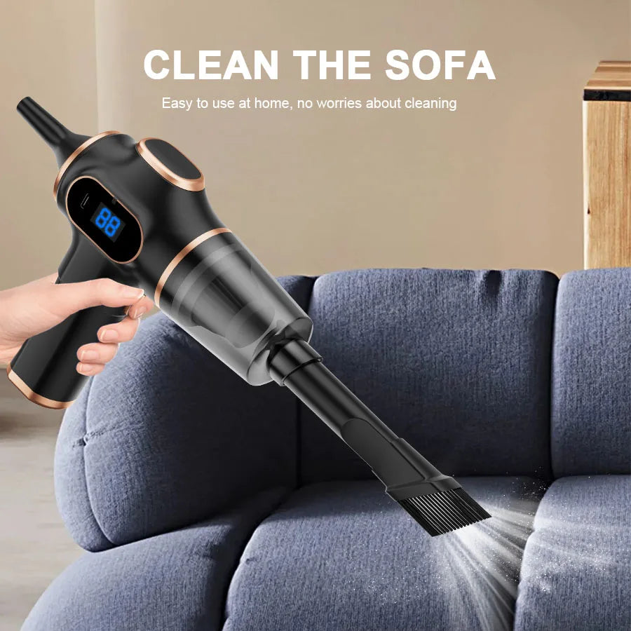 Wireless Car Vacuum Cleaner Mini HEPA for car interiors