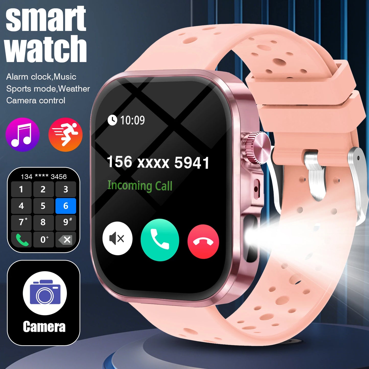 LOMAXFR Smartwatch Bluetooth Call Fitness Tracker With Multiple Modes