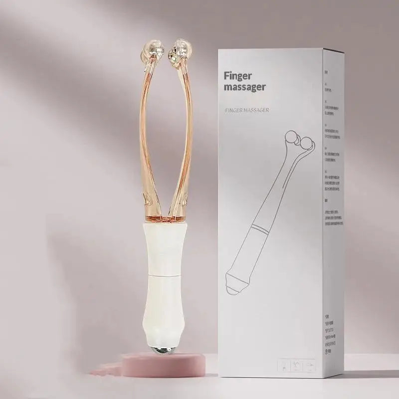 Handheld Dual End Finger Joint Acupoint Massager Tool