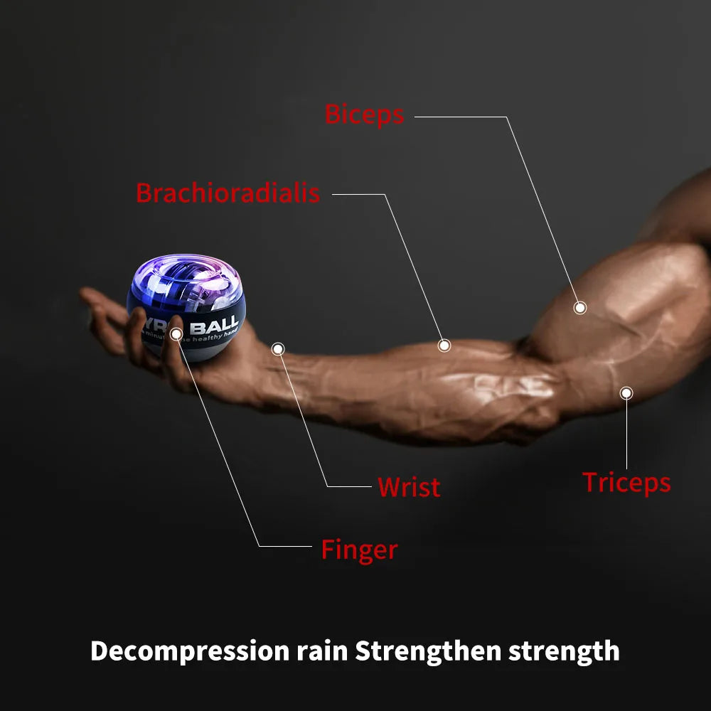 LED Wrist Power Trainer Ball Grip Training
