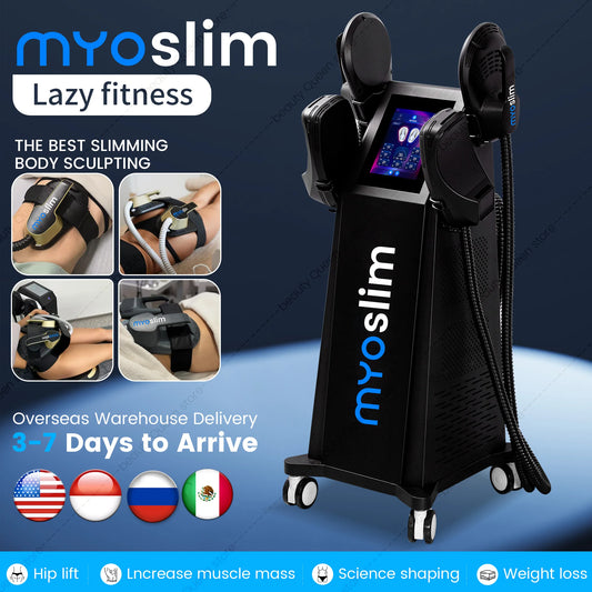 Myoslim 6500W 15T 200HZ EMS Neo RF Nova Body Sculpting Machine For Muscle Development Fat Burning Weight Loss Muscle Stimulation