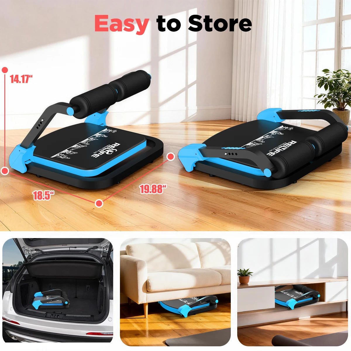 RELIFE Adjustable Core Training Machine for Sit Up Exercise Equipment
