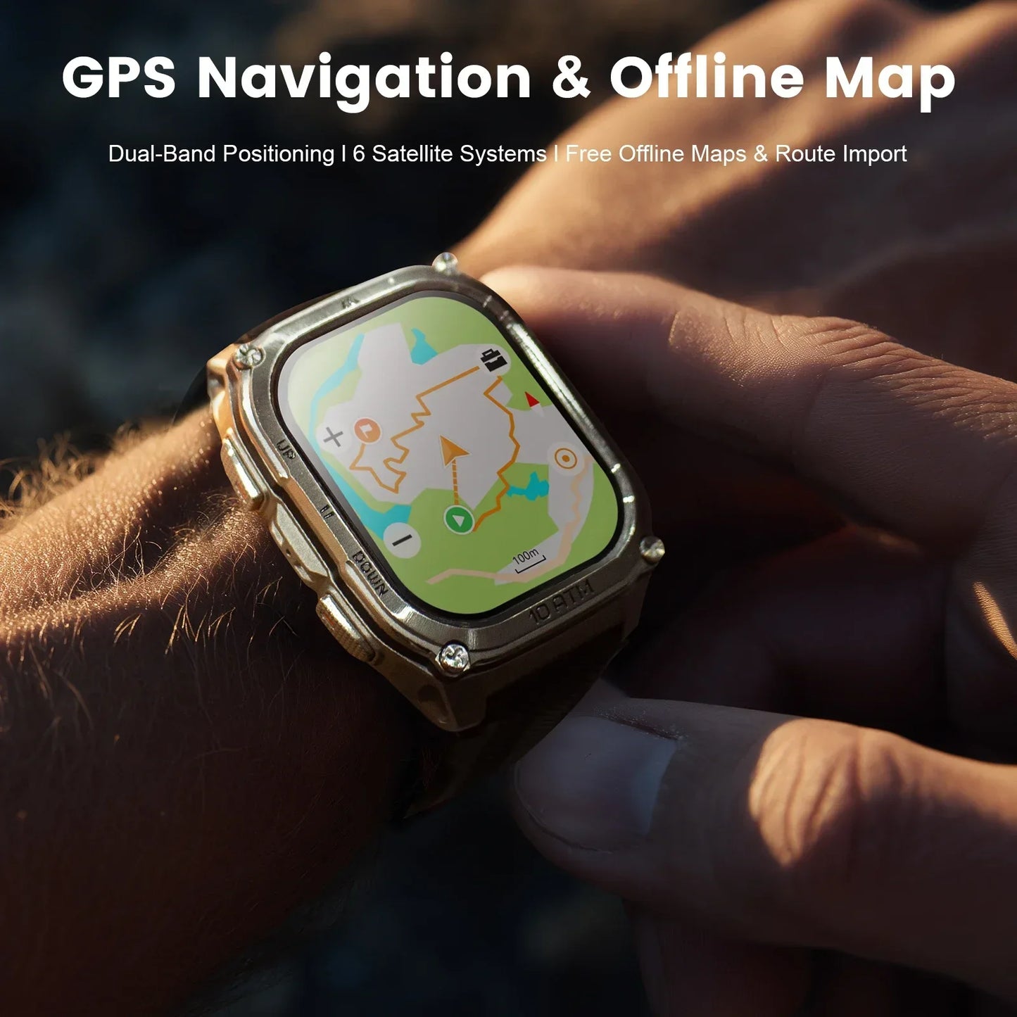 KOSPET Tank M4 Smart Watch With GPS And 24 7 Health Monitor