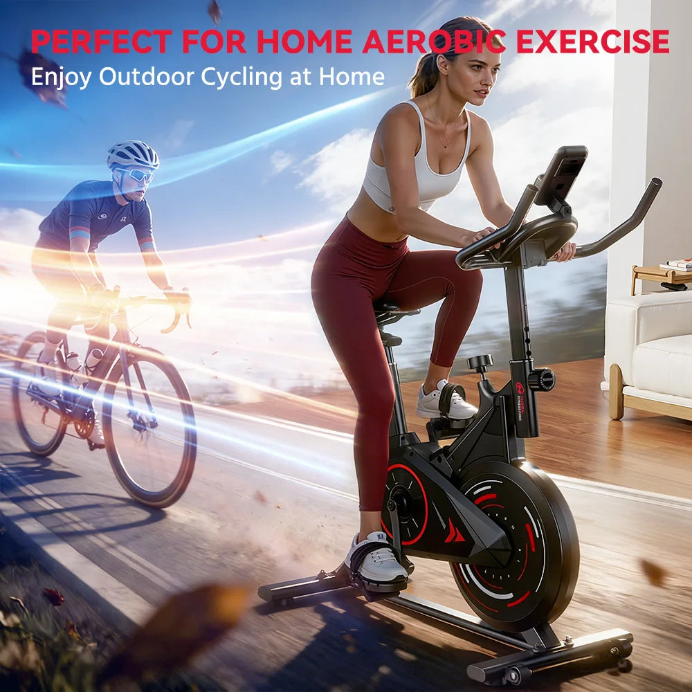 Botifly Foldable Indoor Exercise Bike With Resistance And LCD Monitor