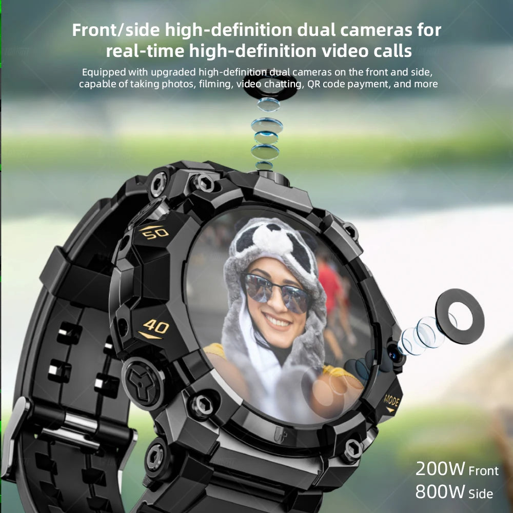 Lokmat Appllp 2 Pro Rugged Android Smartwatch 4G Dual Camera