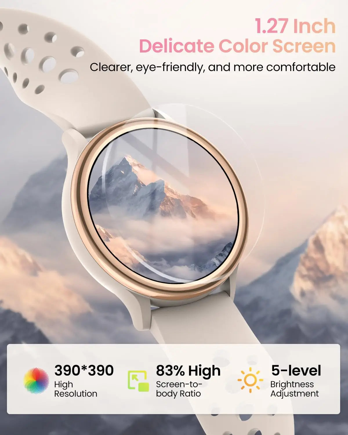 Bran Smart Watch Women Fitness Tracker With 400 Watch Faces iPhone And Android