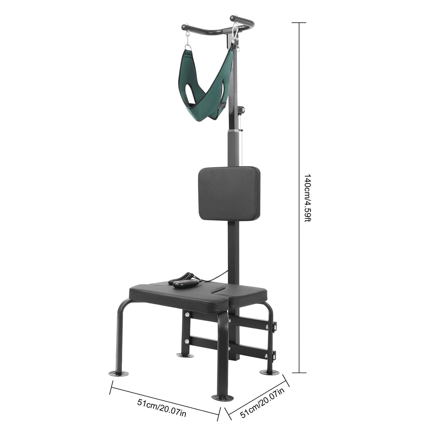 Electric Cervical Traction Device Neck Stretcher with Remote Control 6000N 20cm Lifting Distance for Home Rehabilitation Centers
