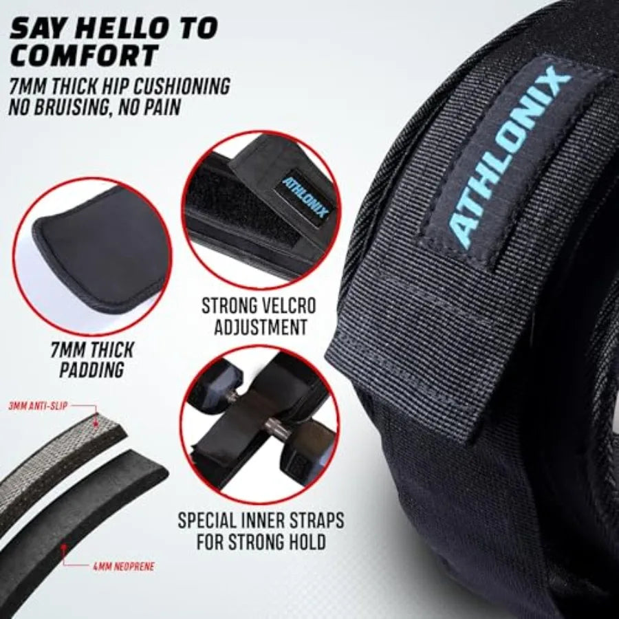 Hip Thrust Belt for Weight Training With Dumbbells and Kettlebells